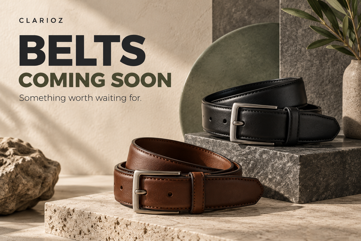 CLARIOZ Belts — Coming Soon