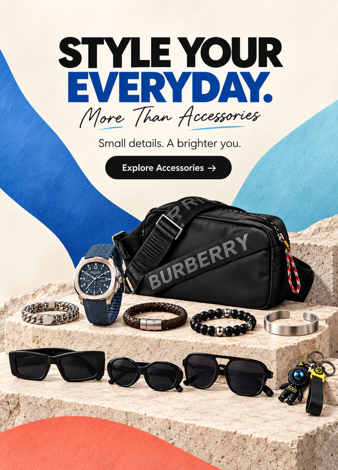 Clarioz men's accessories collection — mobile banner